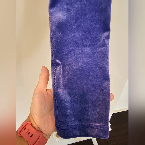 Athleta •Size Small• Elation Velvet Tight Purple Pull On Leggings - Picture 3 of 7